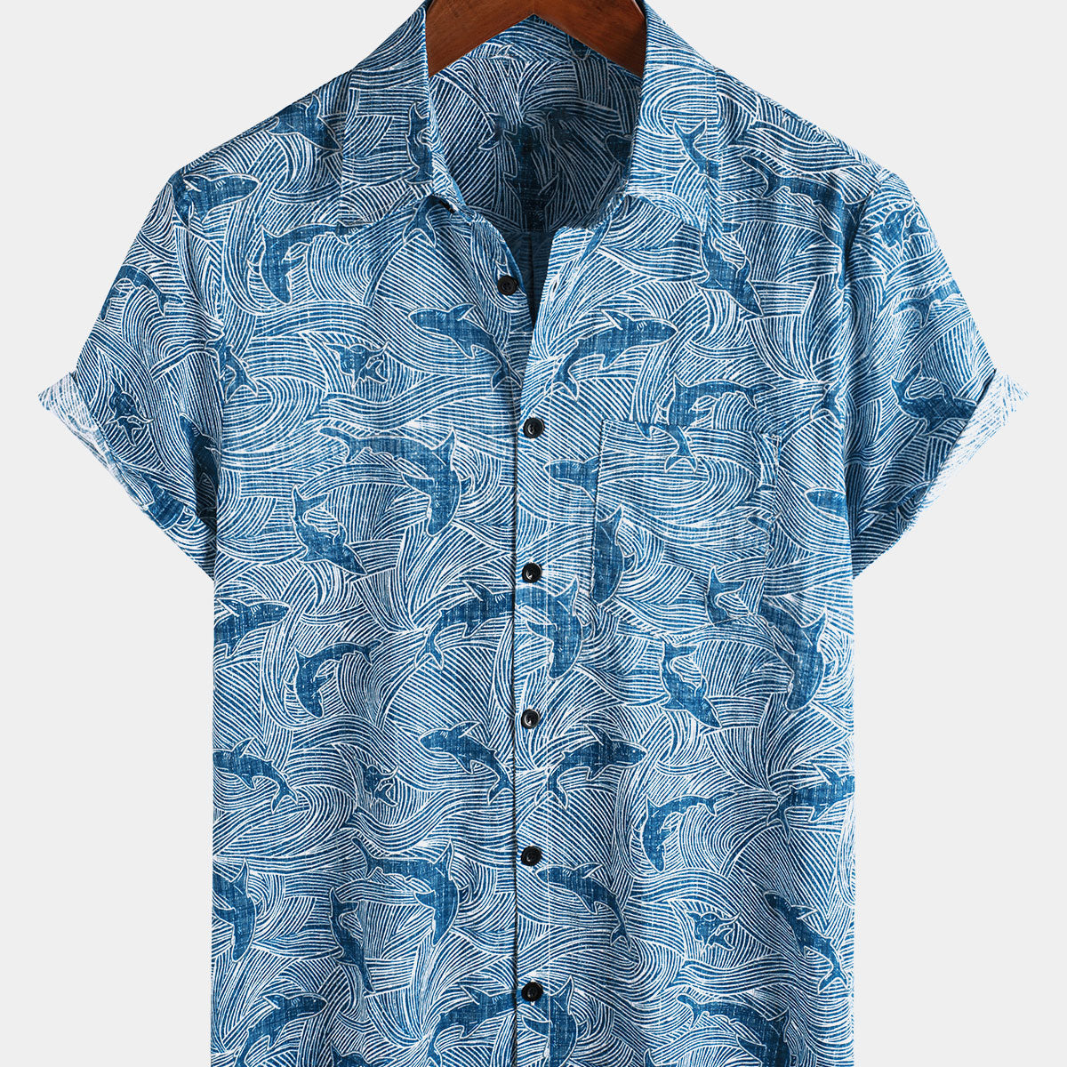 Regular Fit Kurzarmhemd im Hawaii-Look