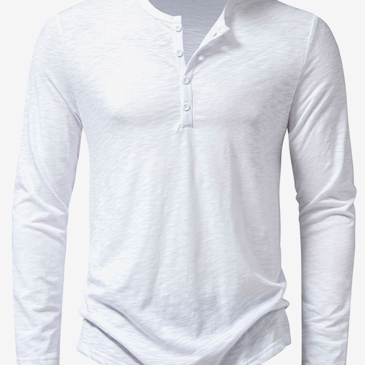 Herren T-Shirt mit Henley-Kragen