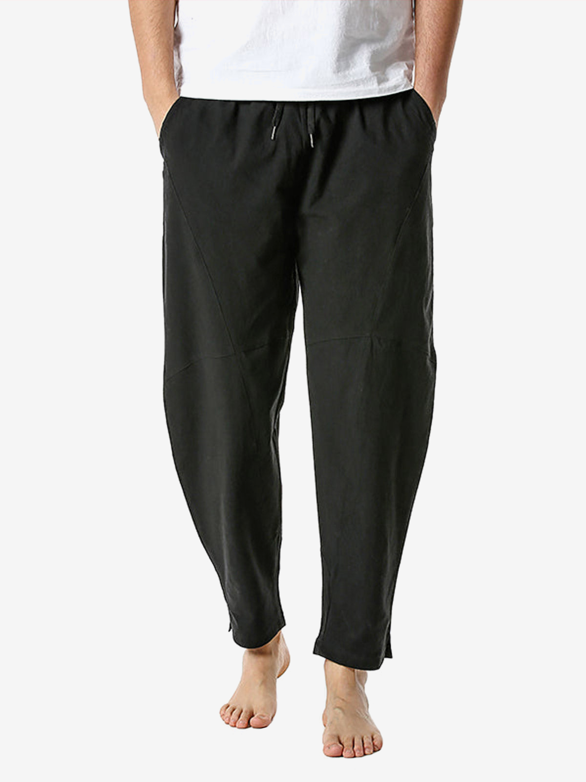 Herren Lässige atmungsaktive Baumwollhose