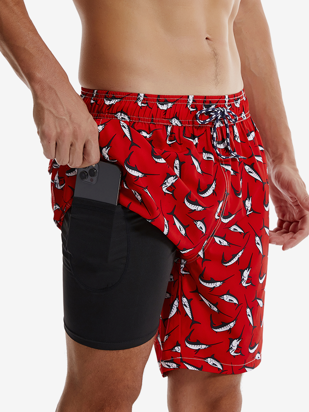 Herren Schnell trocknende Badeshorts