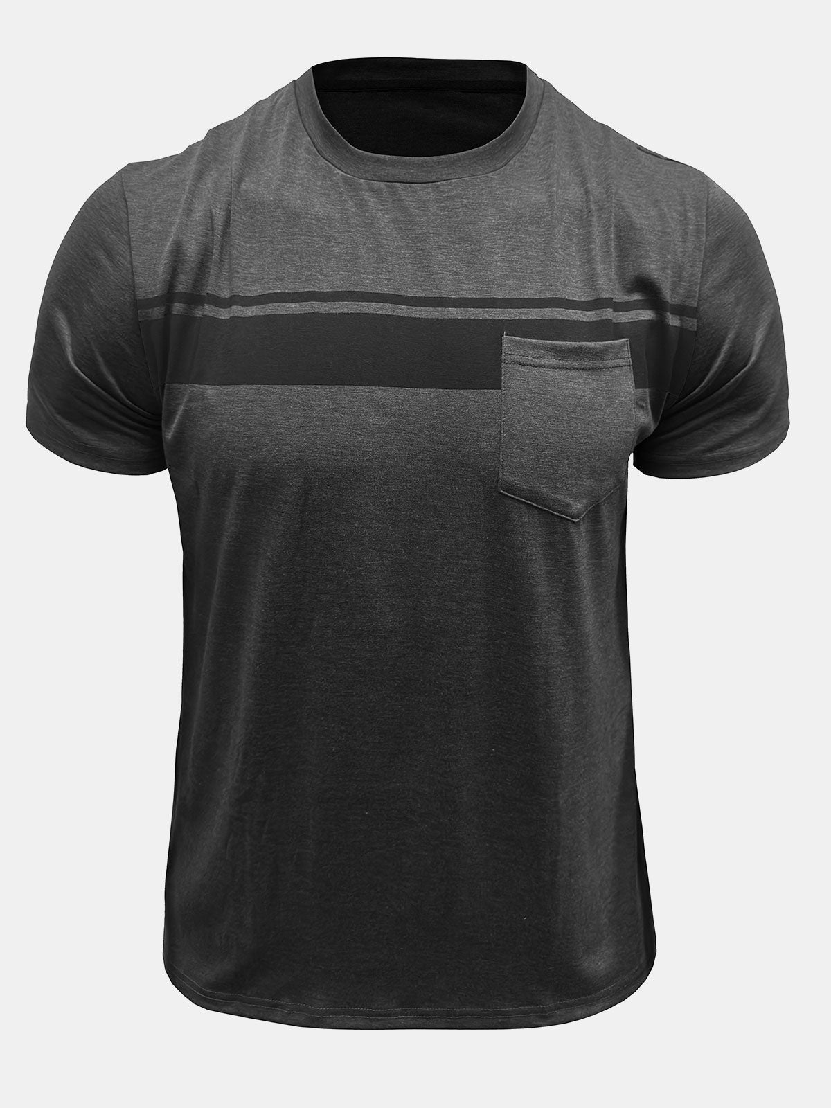 Herren Gestreiftes Grafik-T-Shirt