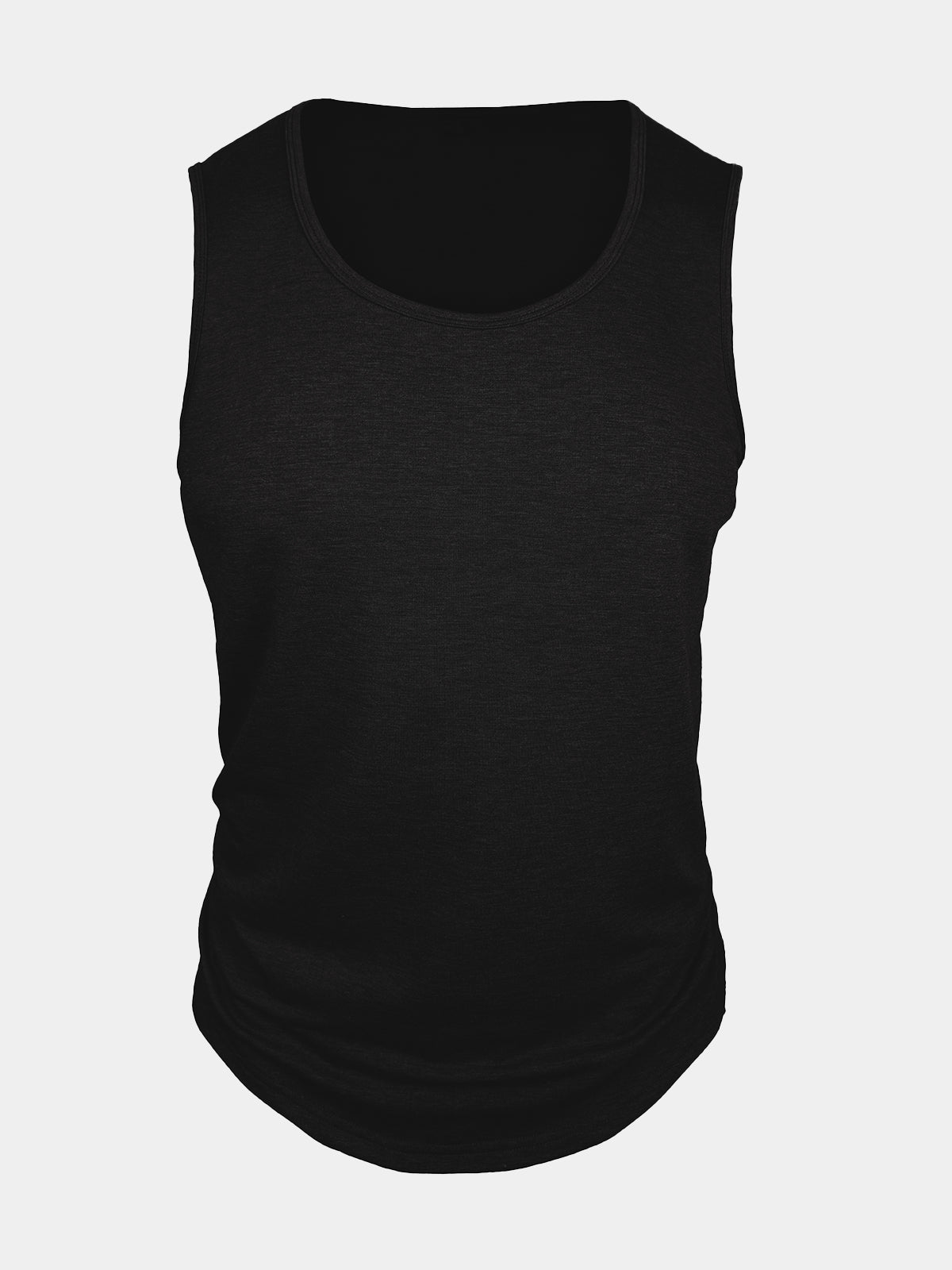 Herren Einfarbiges Slim Fit Tanktop