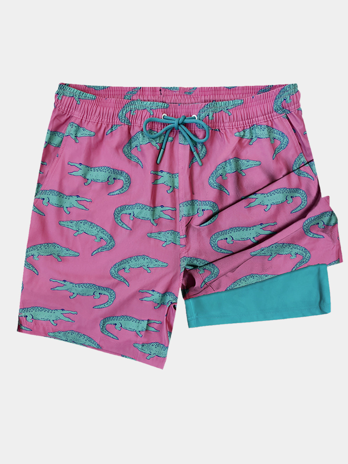 Herren Lustige Print Badeshorts mit Reißverschlusstaschen