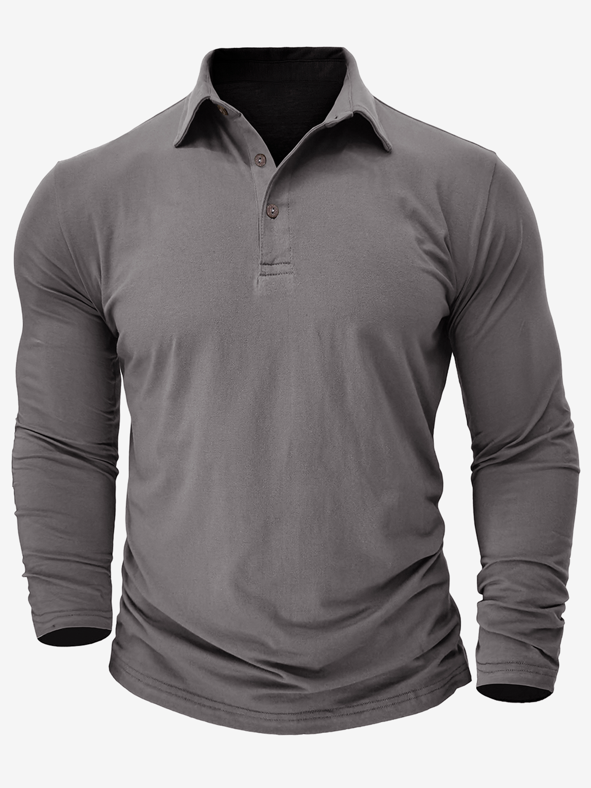 Herren Langes Poloshirt aus Baumwolle