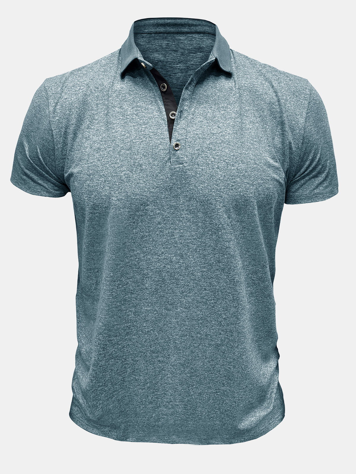 Herren Einfarbiges Casual-Poloshirt