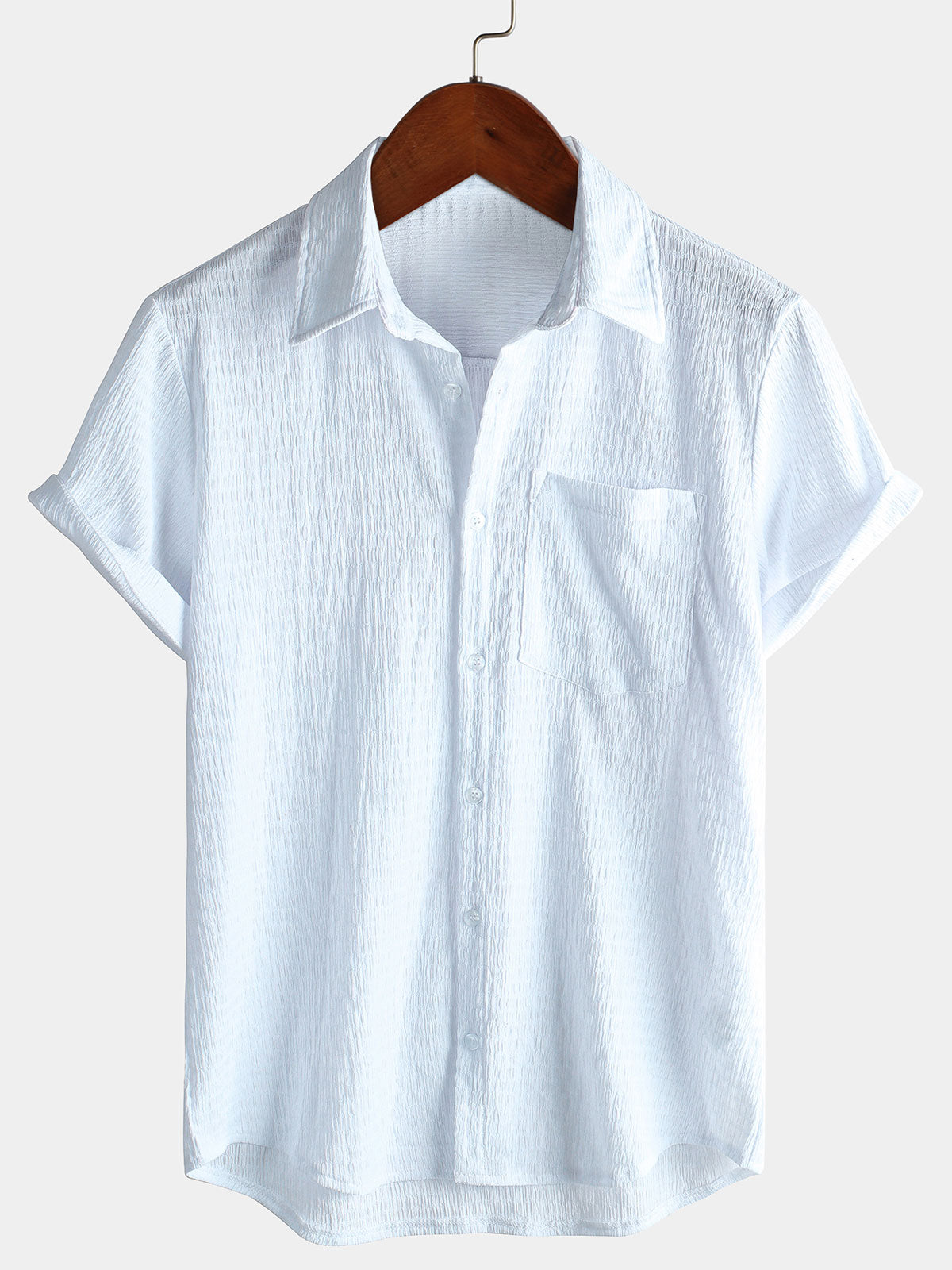 Herren Lässiges Kurzarmhemd