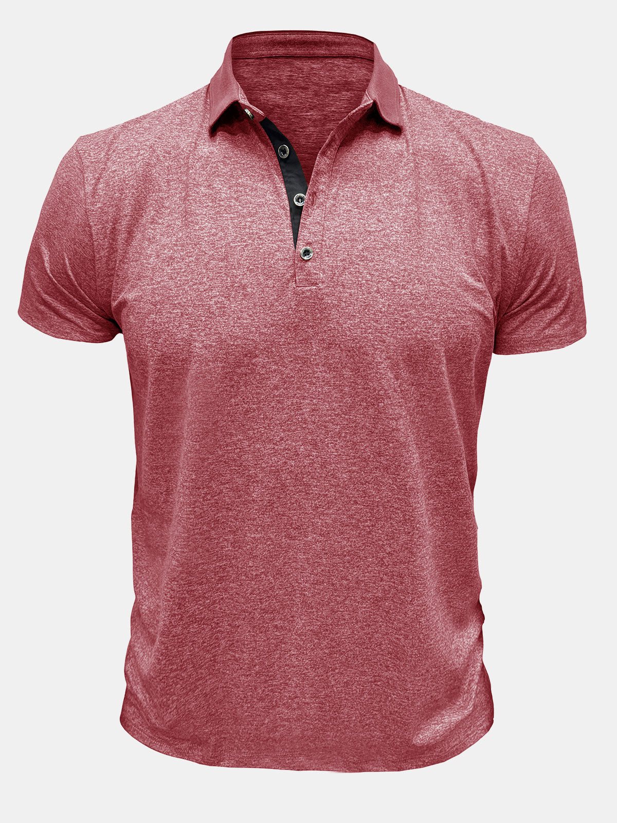 Herren Einfarbiges Casual-Poloshirt