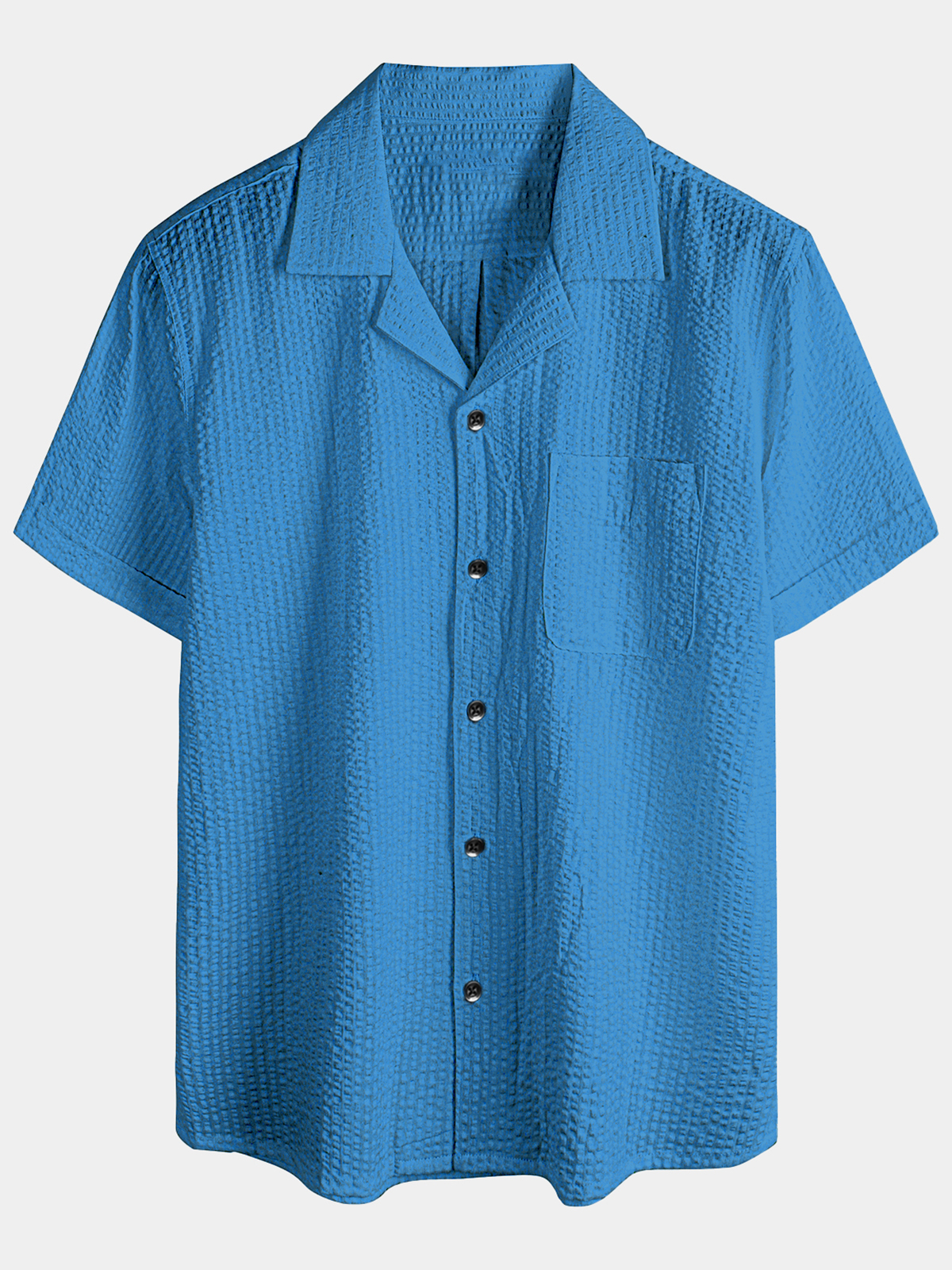 Men's Summer Casual Button Up 100% Cotton Short Sleeve Beach Hawaiian Shirt