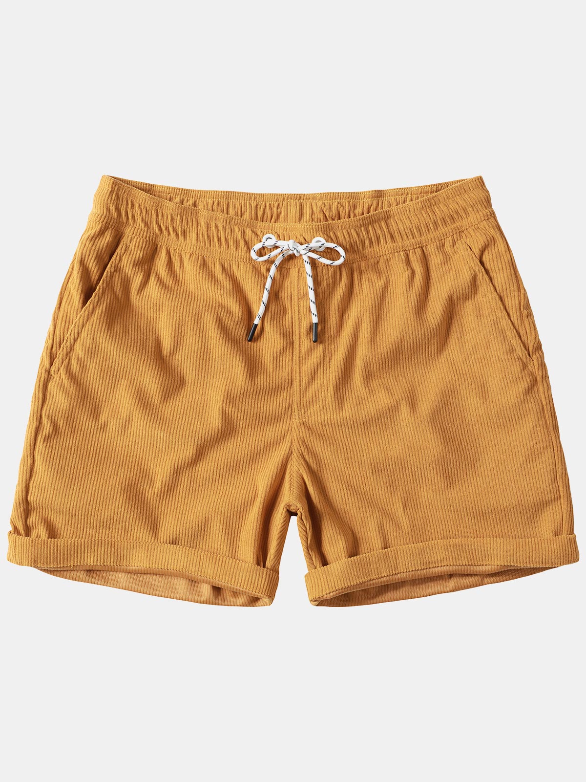 Herren Lässige Cord Shorts mit Kordelzug