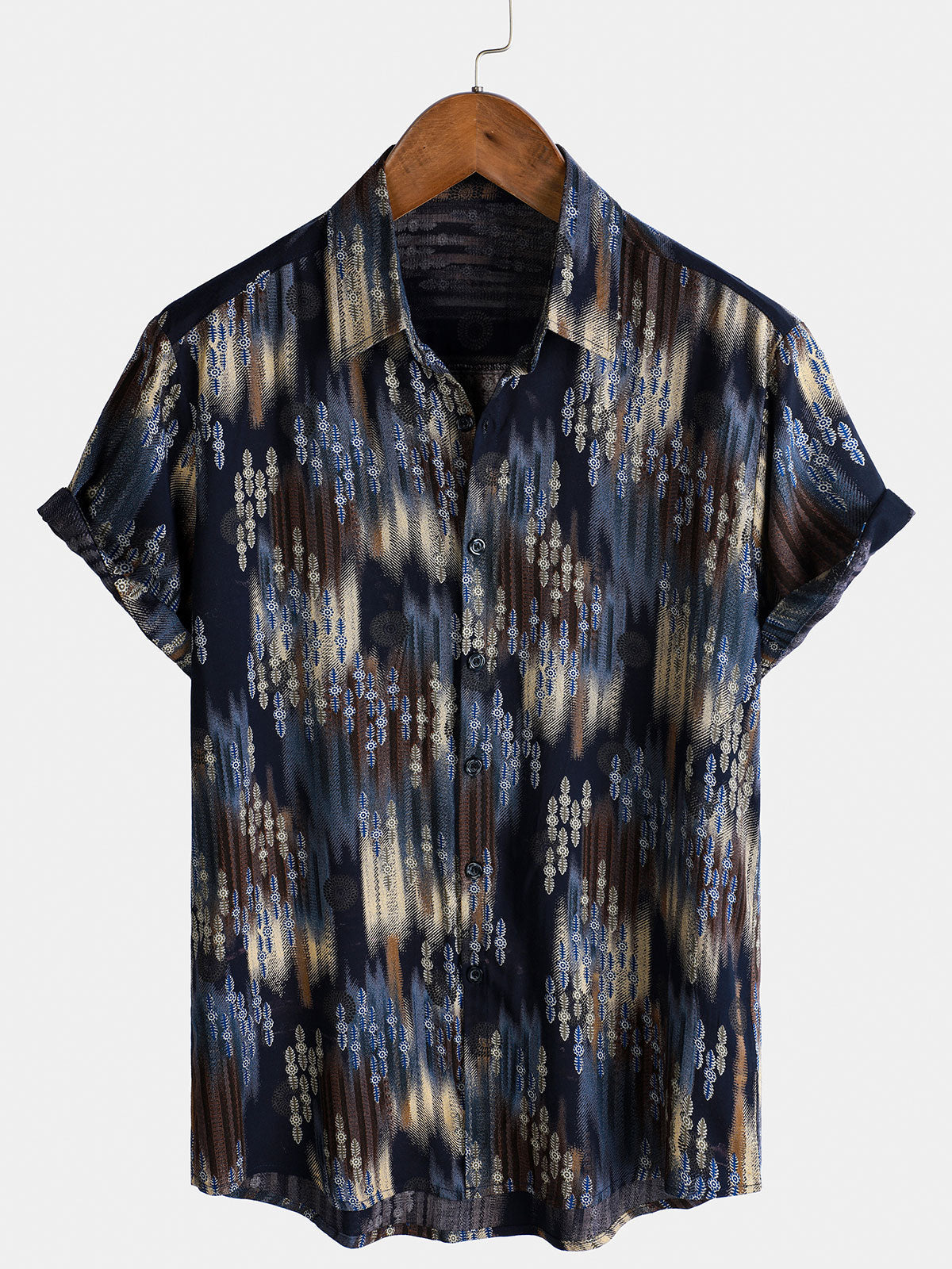 Herren Lässiges Kurzarmhemd für den Sommer