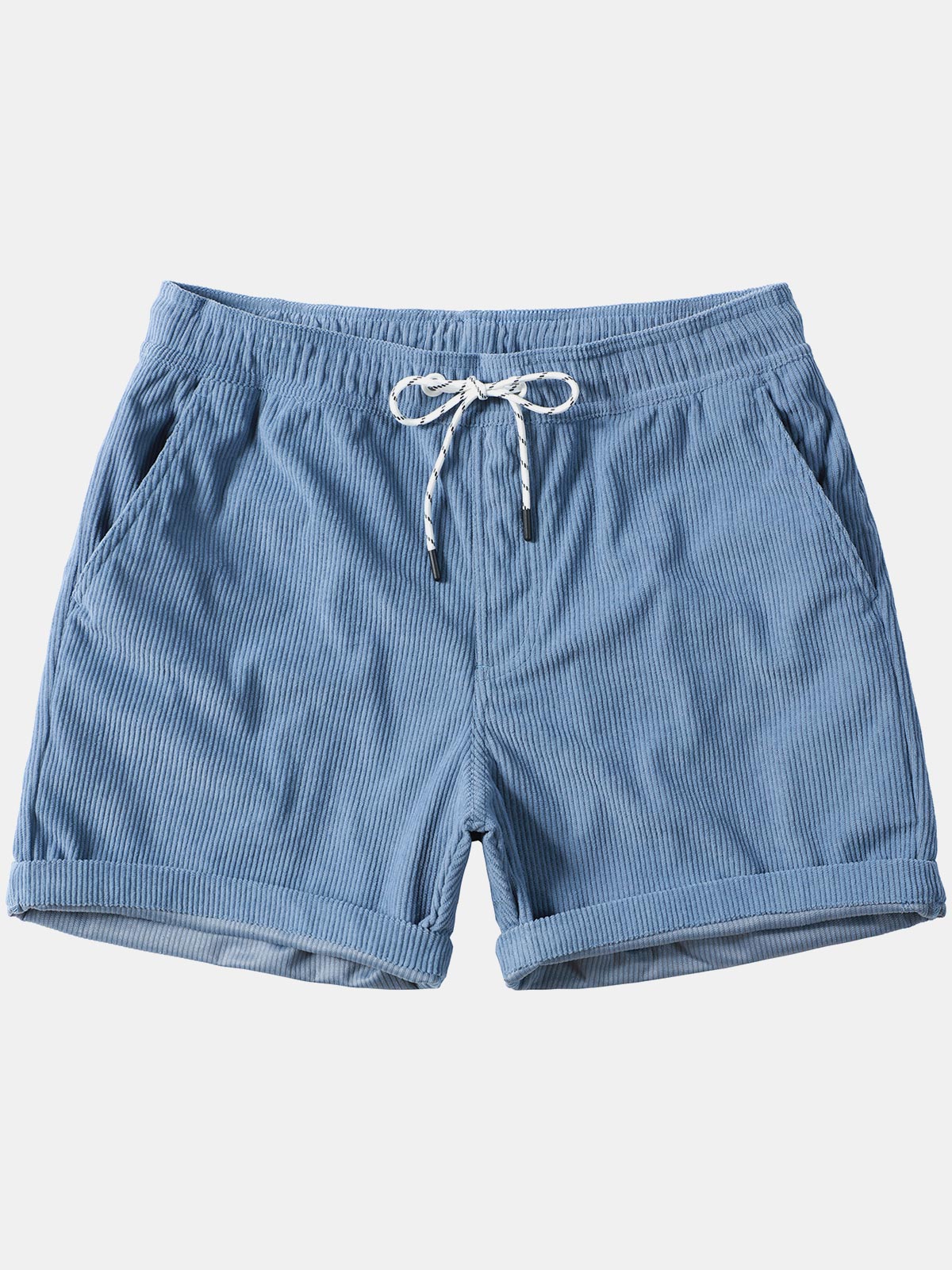 Herren Lässige Cord Shorts mit Kordelzug