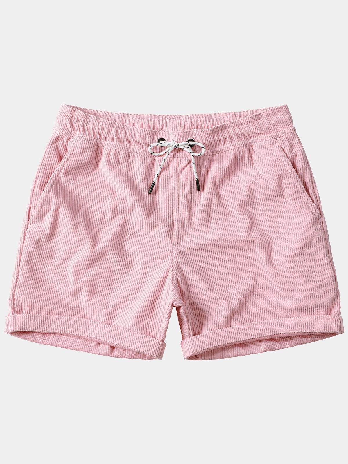 Herren Lässige Cord Shorts mit Kordelzug