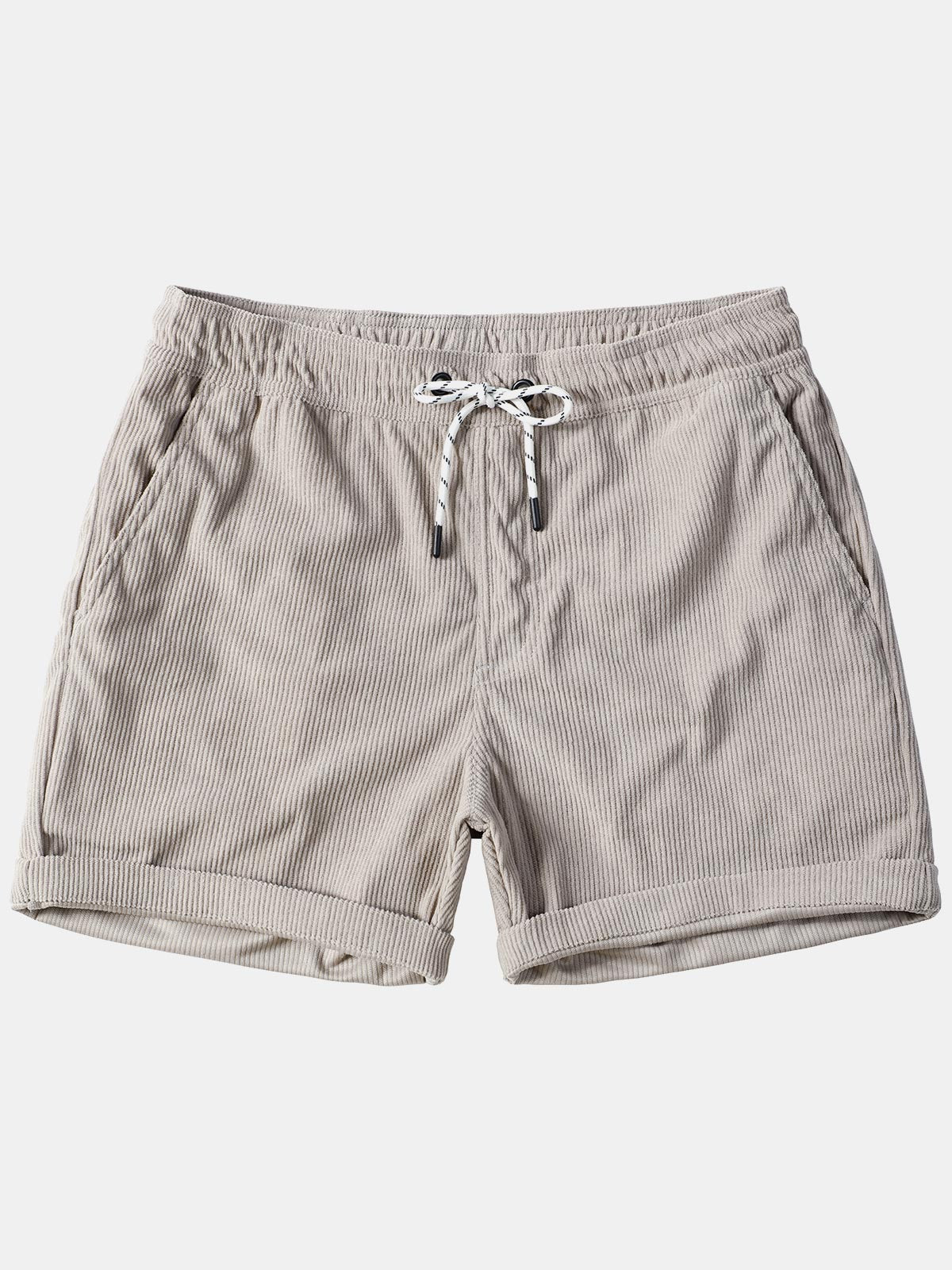 Herren Lässige Cord Shorts mit Kordelzug