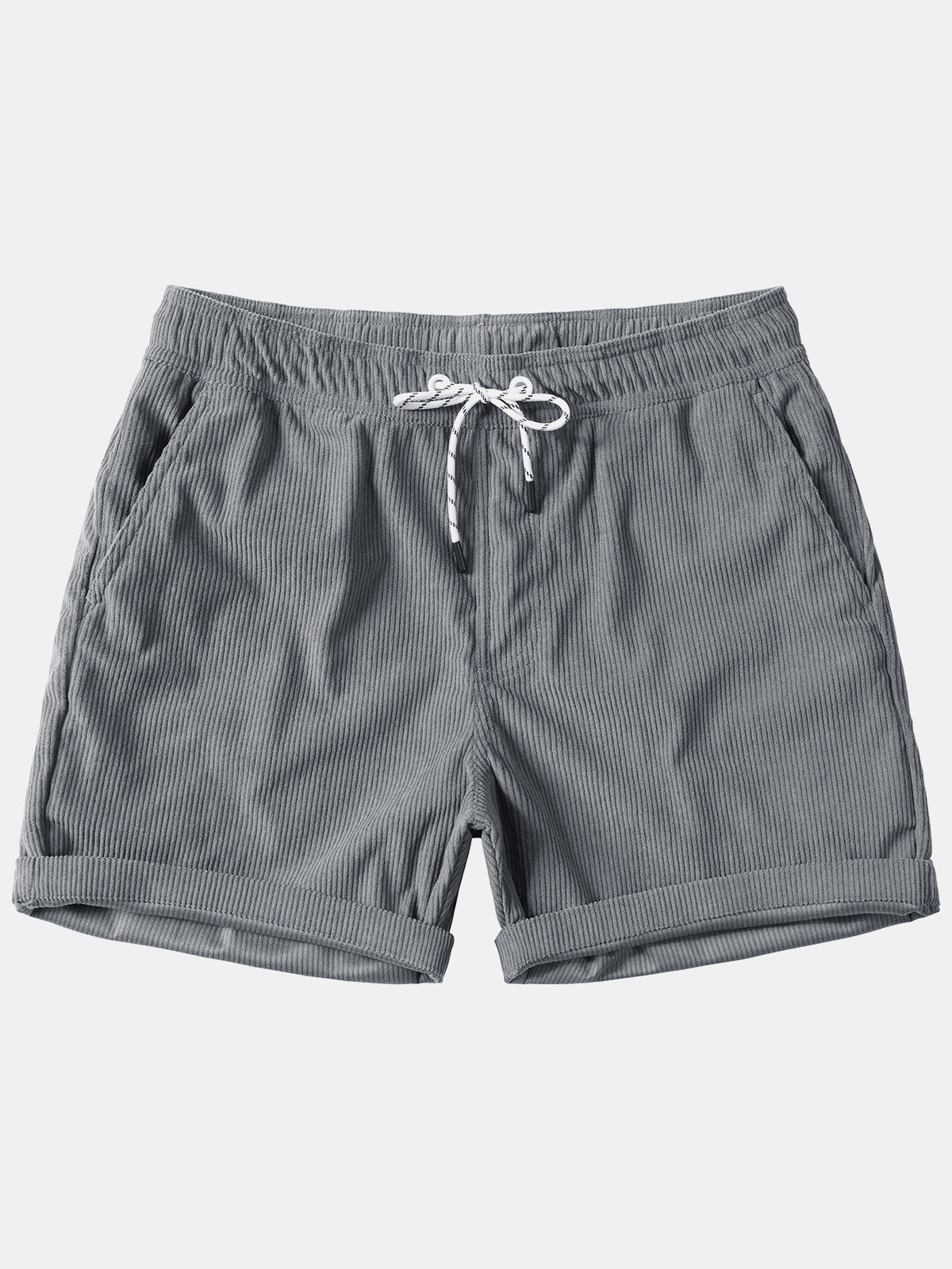 Herren Lässige Sommer Shorts aus Cord mit Kordelzug