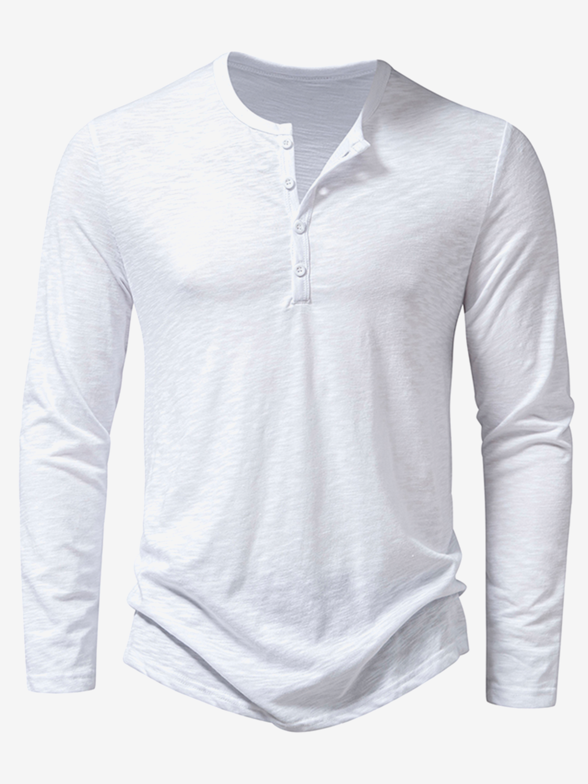 Herren T-Shirt mit Henley-Kragen