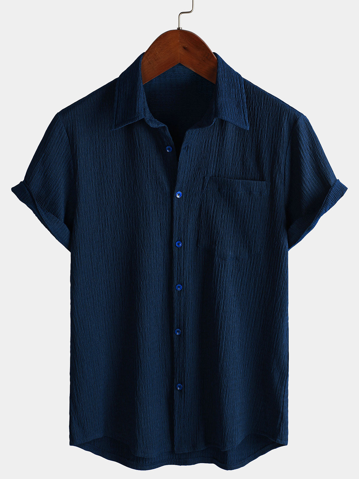 Herren Lässiges Kurzarmhemd